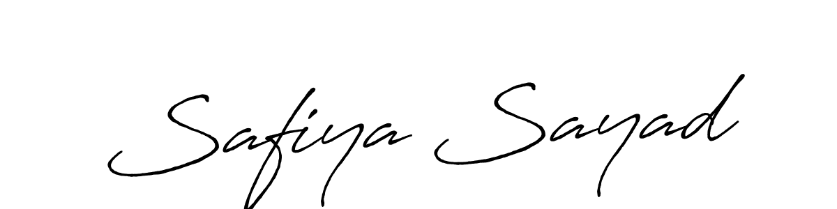 Also You can easily find your signature by using the search form. We will create Safiya Sayad name handwritten signature images for you free of cost using Antro_Vectra_Bolder sign style. Safiya Sayad signature style 7 images and pictures png