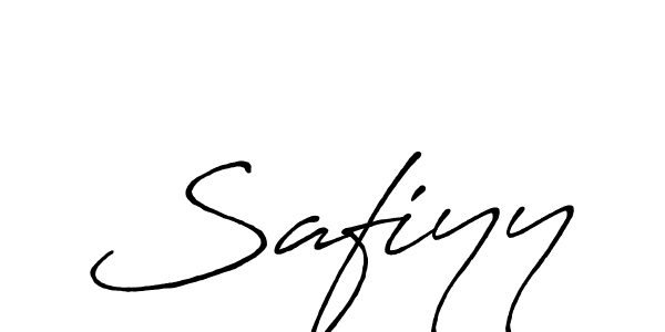 You should practise on your own different ways (Antro_Vectra_Bolder) to write your name (Safiyy) in signature. don't let someone else do it for you. Safiyy signature style 7 images and pictures png