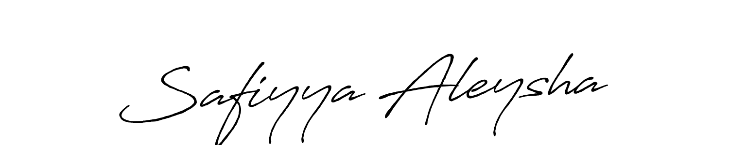 You should practise on your own different ways (Antro_Vectra_Bolder) to write your name (Safiyya Aleysha) in signature. don't let someone else do it for you. Safiyya Aleysha signature style 7 images and pictures png