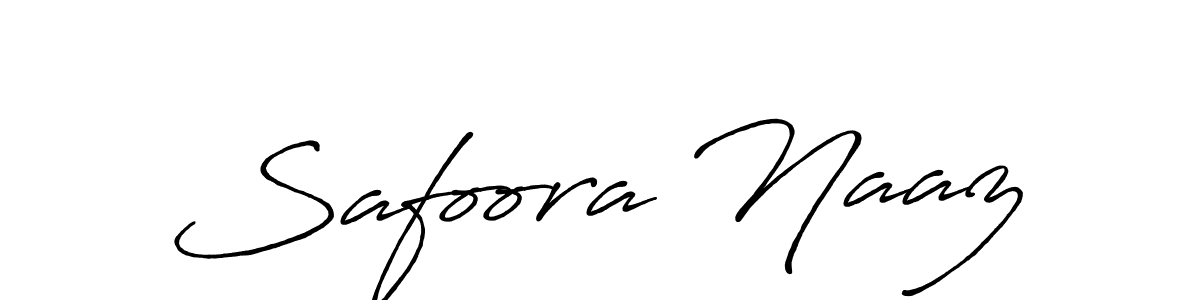 Use a signature maker to create a handwritten signature online. With this signature software, you can design (Antro_Vectra_Bolder) your own signature for name Safoora Naaz. Safoora Naaz signature style 7 images and pictures png