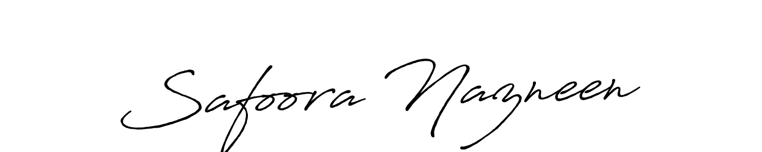 Use a signature maker to create a handwritten signature online. With this signature software, you can design (Antro_Vectra_Bolder) your own signature for name Safoora Nazneen. Safoora Nazneen signature style 7 images and pictures png