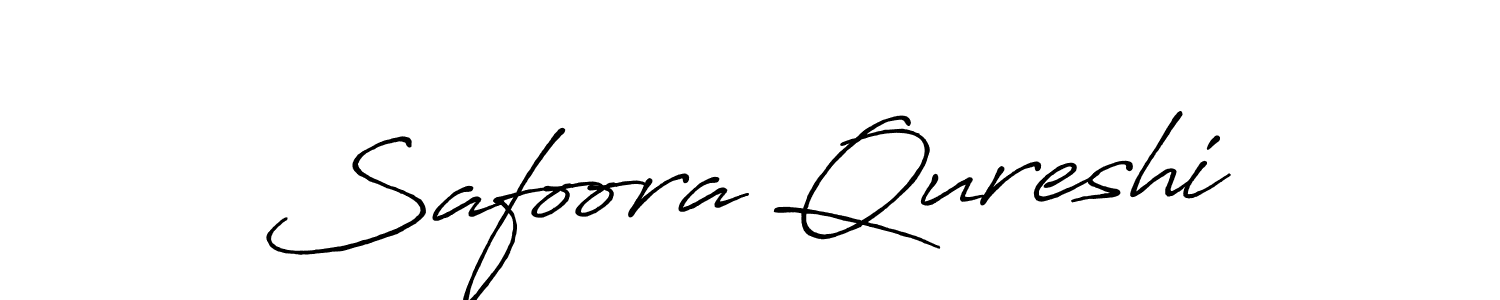 Safoora Qureshi stylish signature style. Best Handwritten Sign (Antro_Vectra_Bolder) for my name. Handwritten Signature Collection Ideas for my name Safoora Qureshi. Safoora Qureshi signature style 7 images and pictures png