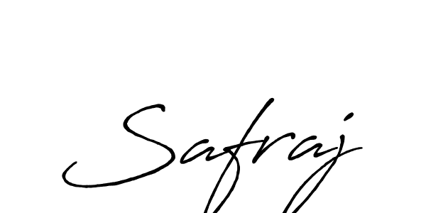 Use a signature maker to create a handwritten signature online. With this signature software, you can design (Antro_Vectra_Bolder) your own signature for name Safraj. Safraj signature style 7 images and pictures png