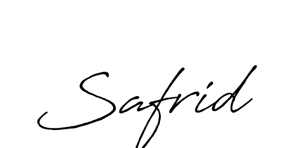 Also we have Safrid name is the best signature style. Create professional handwritten signature collection using Antro_Vectra_Bolder autograph style. Safrid signature style 7 images and pictures png