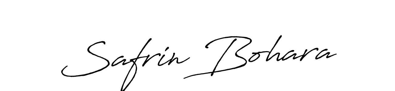 Make a beautiful signature design for name Safrin Bohara. With this signature (Antro_Vectra_Bolder) style, you can create a handwritten signature for free. Safrin Bohara signature style 7 images and pictures png