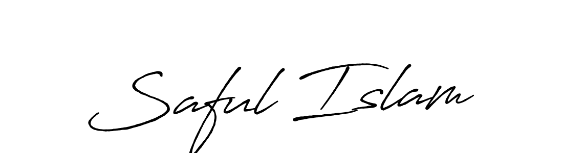 How to make Saful Islam signature? Antro_Vectra_Bolder is a professional autograph style. Create handwritten signature for Saful Islam name. Saful Islam signature style 7 images and pictures png