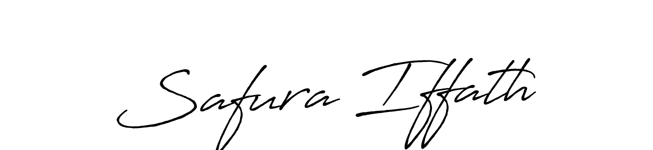 This is the best signature style for the Safura Iffath name. Also you like these signature font (Antro_Vectra_Bolder). Mix name signature. Safura Iffath signature style 7 images and pictures png