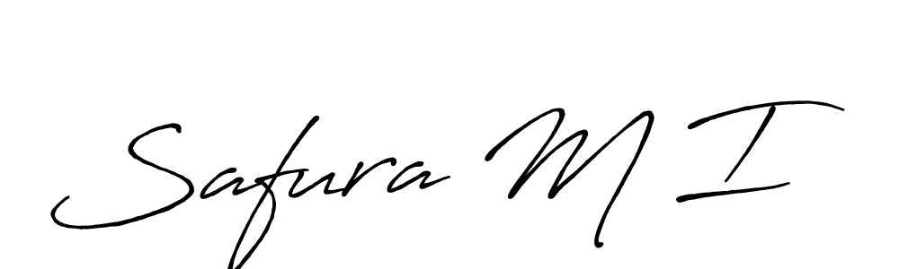 Use a signature maker to create a handwritten signature online. With this signature software, you can design (Antro_Vectra_Bolder) your own signature for name Safura M I. Safura M I signature style 7 images and pictures png