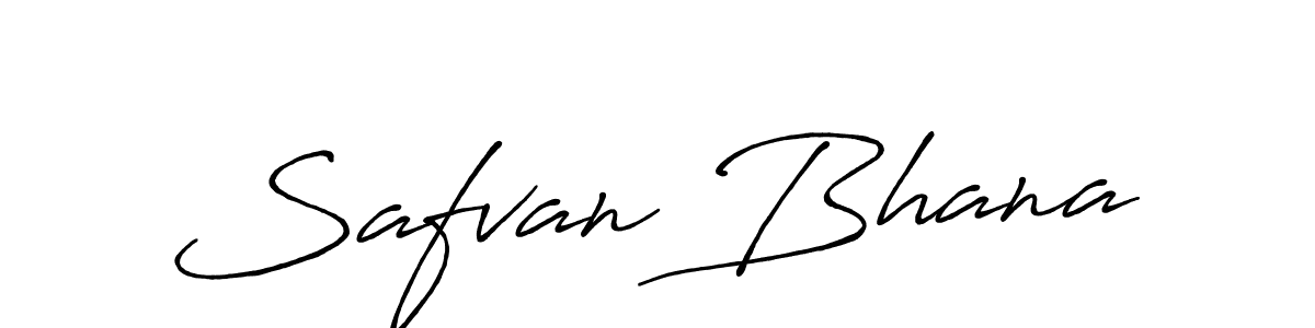 Create a beautiful signature design for name Safvan Bhana. With this signature (Antro_Vectra_Bolder) fonts, you can make a handwritten signature for free. Safvan Bhana signature style 7 images and pictures png