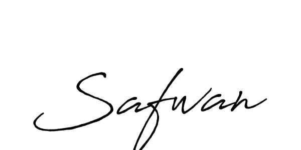 Make a beautiful signature design for name Safwan. With this signature (Antro_Vectra_Bolder) style, you can create a handwritten signature for free. Safwan signature style 7 images and pictures png