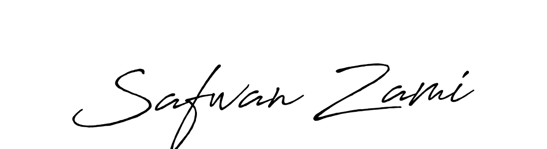 Design your own signature with our free online signature maker. With this signature software, you can create a handwritten (Antro_Vectra_Bolder) signature for name Safwan Zami. Safwan Zami signature style 7 images and pictures png