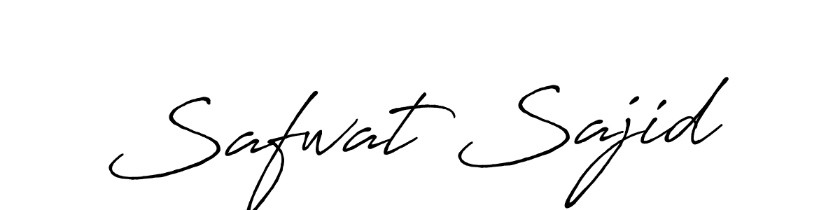 Create a beautiful signature design for name Safwat Sajid. With this signature (Antro_Vectra_Bolder) fonts, you can make a handwritten signature for free. Safwat Sajid signature style 7 images and pictures png