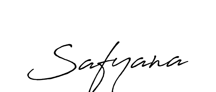 You should practise on your own different ways (Antro_Vectra_Bolder) to write your name (Safyana) in signature. don't let someone else do it for you. Safyana signature style 7 images and pictures png
