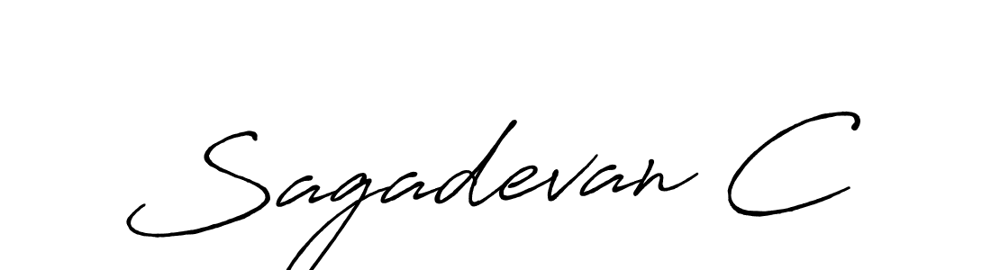 Design your own signature with our free online signature maker. With this signature software, you can create a handwritten (Antro_Vectra_Bolder) signature for name Sagadevan C. Sagadevan C signature style 7 images and pictures png