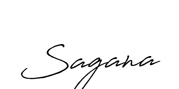 How to make Sagana name signature. Use Antro_Vectra_Bolder style for creating short signs online. This is the latest handwritten sign. Sagana signature style 7 images and pictures png