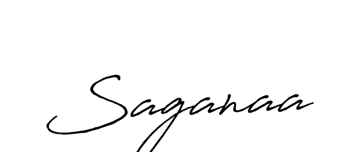 Design your own signature with our free online signature maker. With this signature software, you can create a handwritten (Antro_Vectra_Bolder) signature for name Saganaa. Saganaa signature style 7 images and pictures png