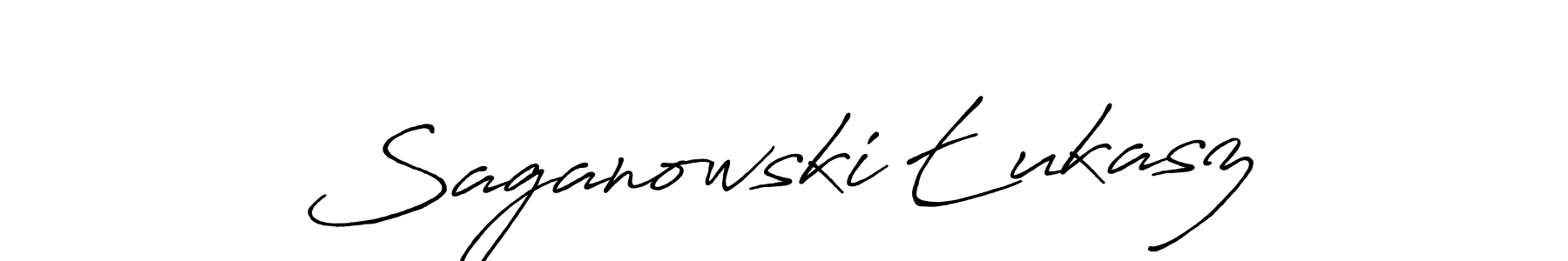 Make a beautiful signature design for name Saganowski Łukasz. Use this online signature maker to create a handwritten signature for free. Saganowski Łukasz signature style 7 images and pictures png
