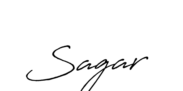 Make a beautiful signature design for name Sagar . With this signature (Antro_Vectra_Bolder) style, you can create a handwritten signature for free. Sagar  signature style 7 images and pictures png