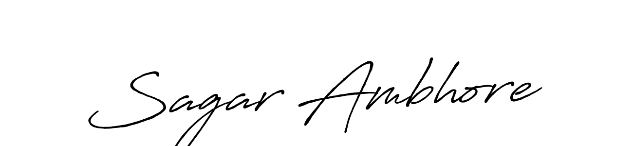 The best way (Antro_Vectra_Bolder) to make a short signature is to pick only two or three words in your name. The name Sagar Ambhore include a total of six letters. For converting this name. Sagar Ambhore signature style 7 images and pictures png