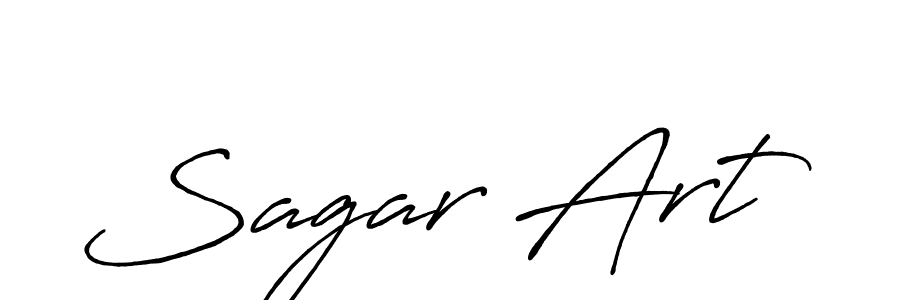 Design your own signature with our free online signature maker. With this signature software, you can create a handwritten (Antro_Vectra_Bolder) signature for name Sagar Art. Sagar Art signature style 7 images and pictures png