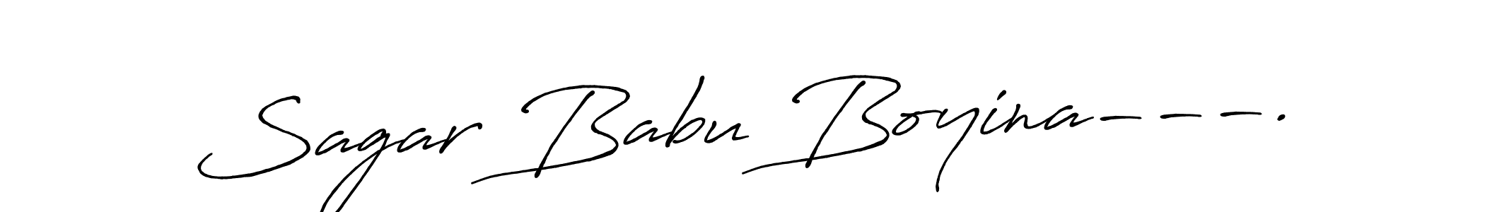 if you are searching for the best signature style for your name Sagar Babu Boyina---.. so please give up your signature search. here we have designed multiple signature styles  using Antro_Vectra_Bolder. Sagar Babu Boyina---. signature style 7 images and pictures png