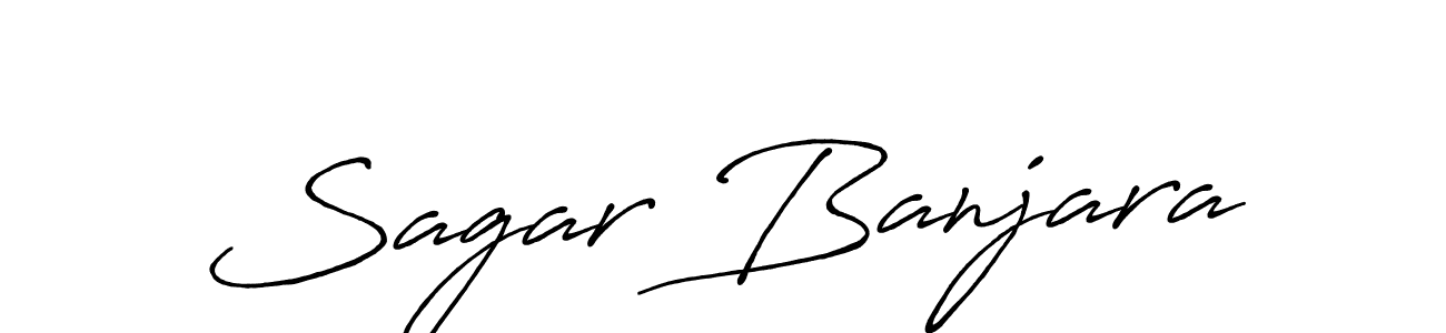 Use a signature maker to create a handwritten signature online. With this signature software, you can design (Antro_Vectra_Bolder) your own signature for name Sagar Banjara. Sagar Banjara signature style 7 images and pictures png