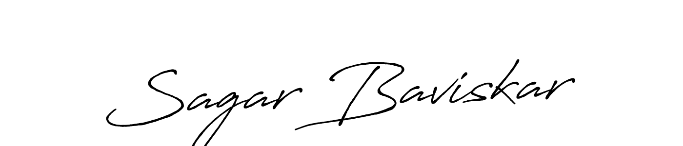 Use a signature maker to create a handwritten signature online. With this signature software, you can design (Antro_Vectra_Bolder) your own signature for name Sagar Baviskar. Sagar Baviskar signature style 7 images and pictures png