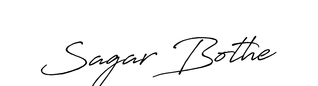 How to make Sagar Bothe name signature. Use Antro_Vectra_Bolder style for creating short signs online. This is the latest handwritten sign. Sagar Bothe signature style 7 images and pictures png