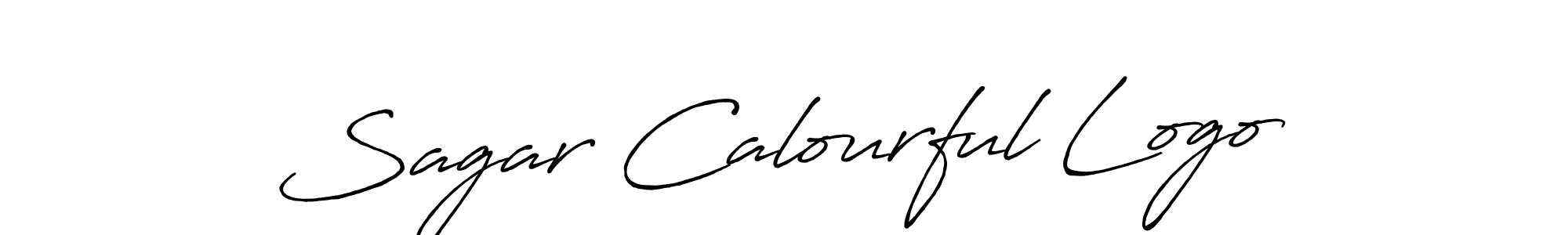 It looks lik you need a new signature style for name Sagar Calourful Logo. Design unique handwritten (Antro_Vectra_Bolder) signature with our free signature maker in just a few clicks. Sagar Calourful Logo signature style 7 images and pictures png