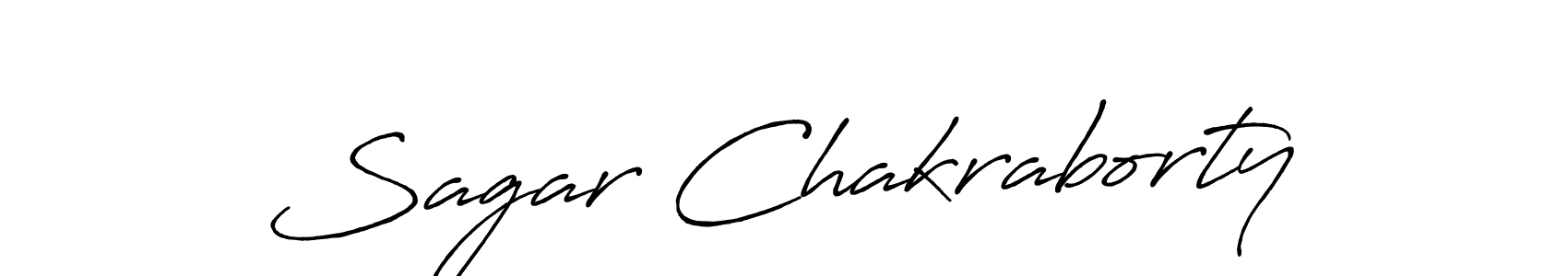 Sagar Chakraborty stylish signature style. Best Handwritten Sign (Antro_Vectra_Bolder) for my name. Handwritten Signature Collection Ideas for my name Sagar Chakraborty. Sagar Chakraborty signature style 7 images and pictures png