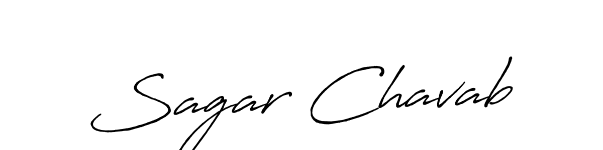The best way (Antro_Vectra_Bolder) to make a short signature is to pick only two or three words in your name. The name Sagar Chavab include a total of six letters. For converting this name. Sagar Chavab signature style 7 images and pictures png