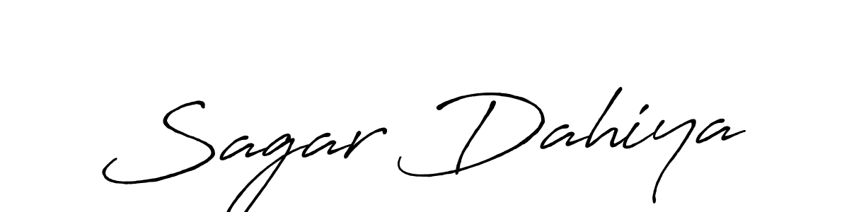 Use a signature maker to create a handwritten signature online. With this signature software, you can design (Antro_Vectra_Bolder) your own signature for name Sagar Dahiya. Sagar Dahiya signature style 7 images and pictures png