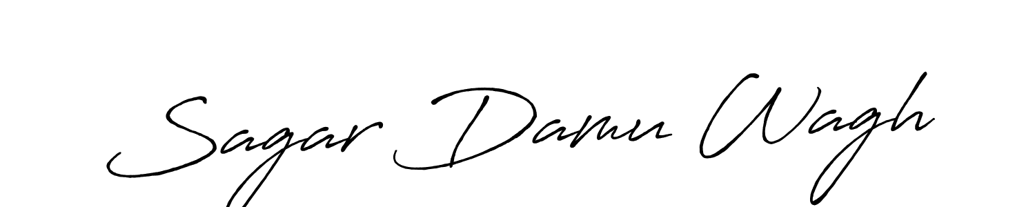 Make a short Sagar Damu Wagh signature style. Manage your documents anywhere anytime using Antro_Vectra_Bolder. Create and add eSignatures, submit forms, share and send files easily. Sagar Damu Wagh signature style 7 images and pictures png