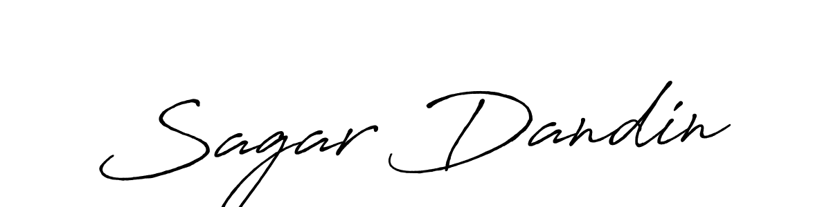 Design your own signature with our free online signature maker. With this signature software, you can create a handwritten (Antro_Vectra_Bolder) signature for name Sagar Dandin. Sagar Dandin signature style 7 images and pictures png