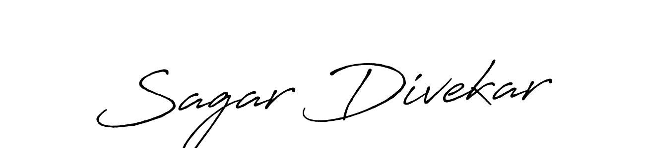 Create a beautiful signature design for name Sagar Divekar. With this signature (Antro_Vectra_Bolder) fonts, you can make a handwritten signature for free. Sagar Divekar signature style 7 images and pictures png