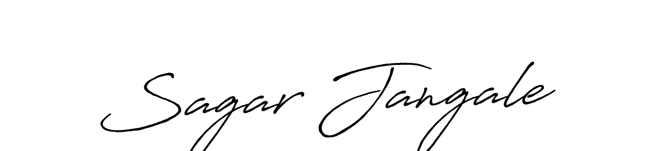 Design your own signature with our free online signature maker. With this signature software, you can create a handwritten (Antro_Vectra_Bolder) signature for name Sagar Jangale. Sagar Jangale signature style 7 images and pictures png