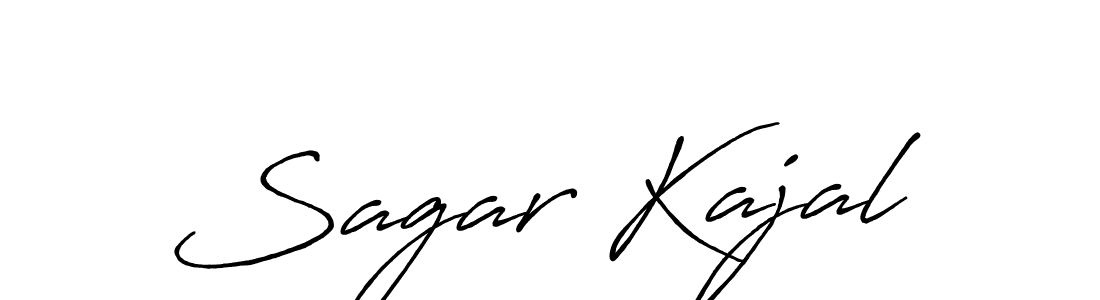 Create a beautiful signature design for name Sagar Kajal. With this signature (Antro_Vectra_Bolder) fonts, you can make a handwritten signature for free. Sagar Kajal signature style 7 images and pictures png
