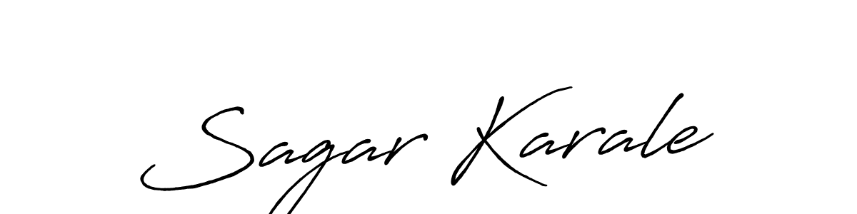 Create a beautiful signature design for name Sagar Karale. With this signature (Antro_Vectra_Bolder) fonts, you can make a handwritten signature for free. Sagar Karale signature style 7 images and pictures png