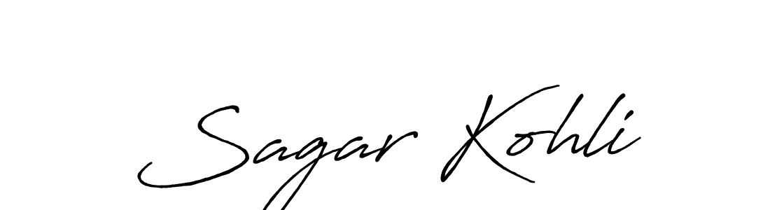 This is the best signature style for the Sagar Kohli name. Also you like these signature font (Antro_Vectra_Bolder). Mix name signature. Sagar Kohli signature style 7 images and pictures png
