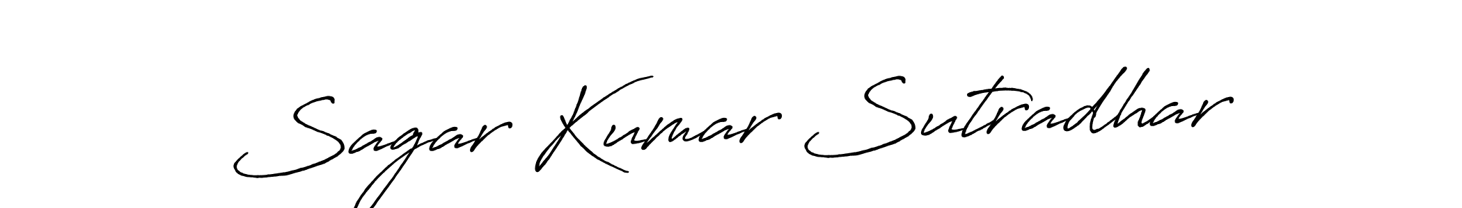 Use a signature maker to create a handwritten signature online. With this signature software, you can design (Antro_Vectra_Bolder) your own signature for name Sagar Kumar Sutradhar. Sagar Kumar Sutradhar signature style 7 images and pictures png