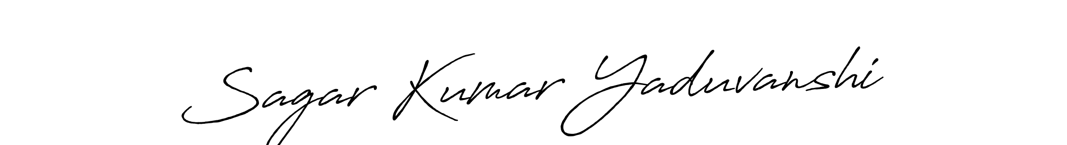 It looks lik you need a new signature style for name Sagar Kumar Yaduvanshi. Design unique handwritten (Antro_Vectra_Bolder) signature with our free signature maker in just a few clicks. Sagar Kumar Yaduvanshi signature style 7 images and pictures png