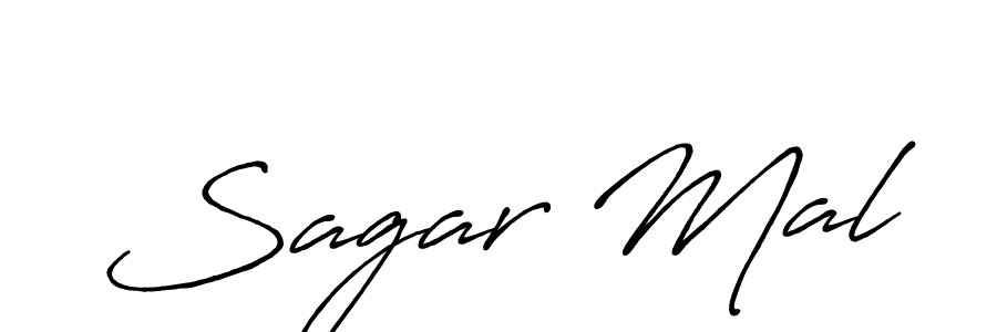 Use a signature maker to create a handwritten signature online. With this signature software, you can design (Antro_Vectra_Bolder) your own signature for name Sagar Mal. Sagar Mal signature style 7 images and pictures png