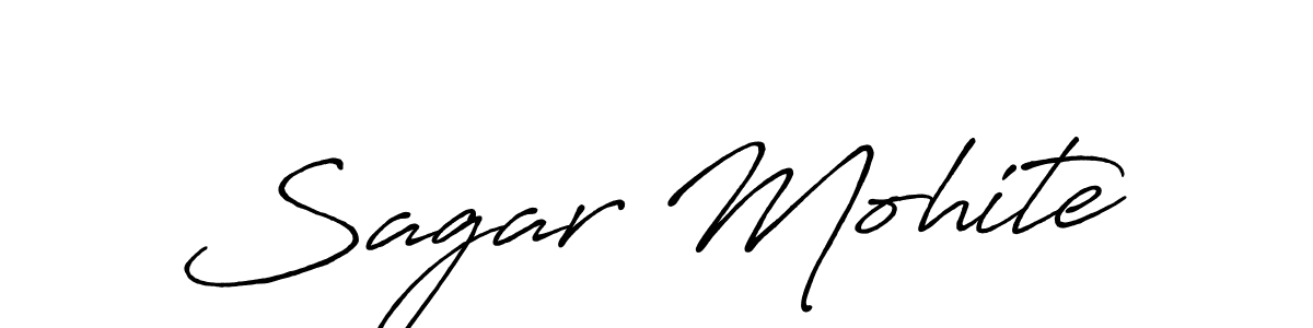 Antro_Vectra_Bolder is a professional signature style that is perfect for those who want to add a touch of class to their signature. It is also a great choice for those who want to make their signature more unique. Get Sagar Mohite name to fancy signature for free. Sagar Mohite signature style 7 images and pictures png