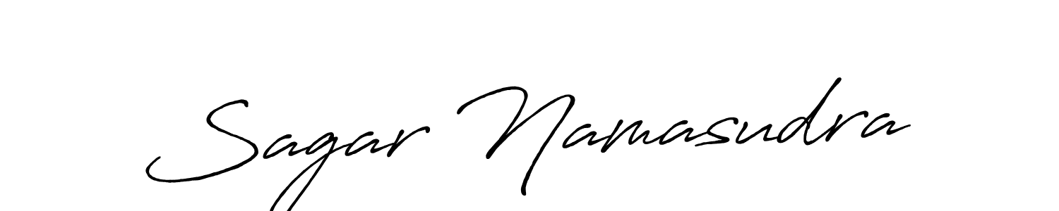 The best way (Antro_Vectra_Bolder) to make a short signature is to pick only two or three words in your name. The name Sagar Namasudra include a total of six letters. For converting this name. Sagar Namasudra signature style 7 images and pictures png