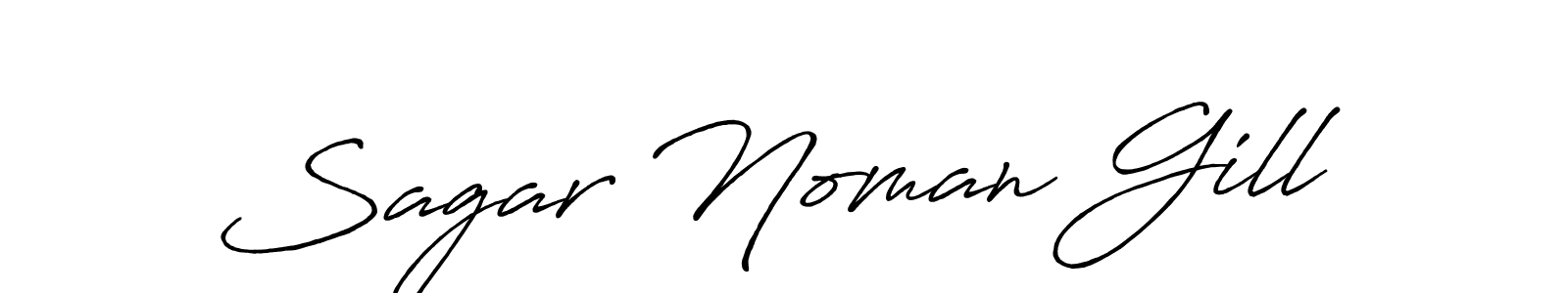 How to make Sagar Noman Gill signature? Antro_Vectra_Bolder is a professional autograph style. Create handwritten signature for Sagar Noman Gill name. Sagar Noman Gill signature style 7 images and pictures png