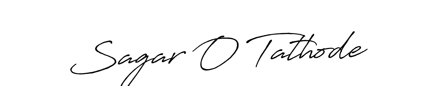 Sagar O Tathode stylish signature style. Best Handwritten Sign (Antro_Vectra_Bolder) for my name. Handwritten Signature Collection Ideas for my name Sagar O Tathode. Sagar O Tathode signature style 7 images and pictures png