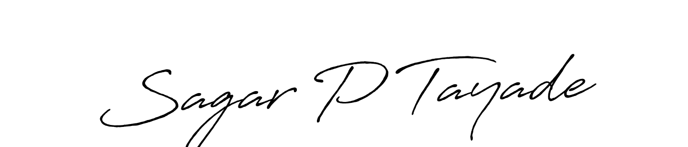 It looks lik you need a new signature style for name Sagar P Tayade. Design unique handwritten (Antro_Vectra_Bolder) signature with our free signature maker in just a few clicks. Sagar P Tayade signature style 7 images and pictures png