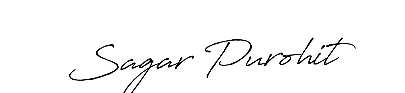 It looks lik you need a new signature style for name Sagar Purohit. Design unique handwritten (Antro_Vectra_Bolder) signature with our free signature maker in just a few clicks. Sagar Purohit signature style 7 images and pictures png