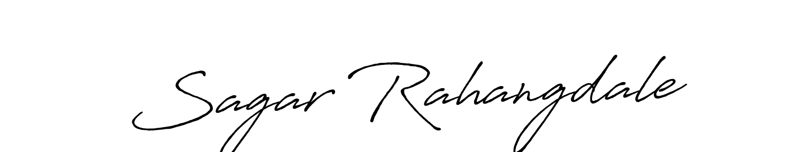This is the best signature style for the Sagar Rahangdale name. Also you like these signature font (Antro_Vectra_Bolder). Mix name signature. Sagar Rahangdale signature style 7 images and pictures png