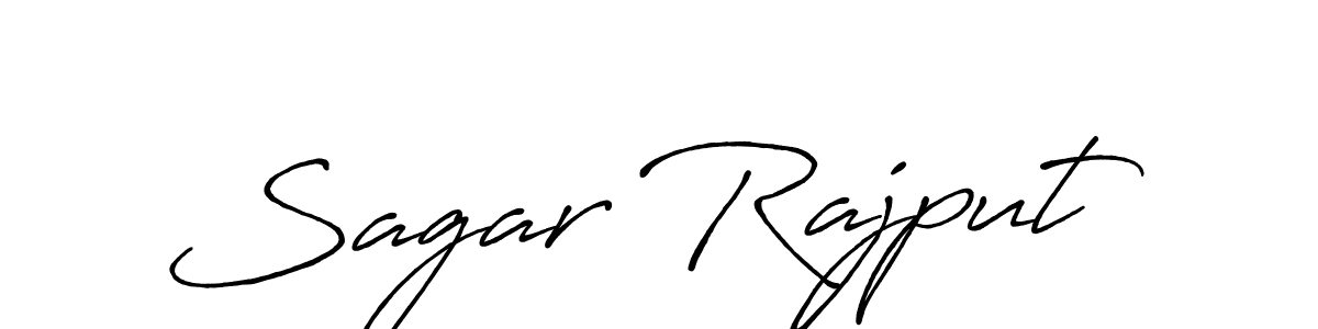 Design your own signature with our free online signature maker. With this signature software, you can create a handwritten (Antro_Vectra_Bolder) signature for name Sagar Rajput. Sagar Rajput signature style 7 images and pictures png